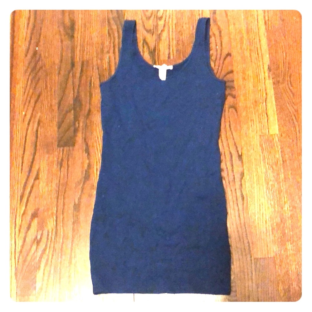 Blue body con dress
